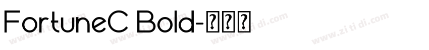 FortuneC Bold字体转换
